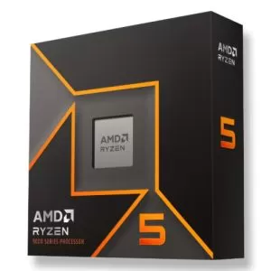 AMD – AMD Ryzen 5 9600X CPU, AM5, 3.9GHz (5.4 Turbo), 6-Core, 65W, 38MB Cache, 4nm, 9th Gen, Radeon Graphics, NO HEATSINK/FAN