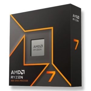 AMD – AMD Ryzen 7 9700X CPU, AM5, 3.8GHz (5.5 Turbo), 8-Core, 65W, 40MB Cache, 4nm, 9th Gen, Radeon Graphics, NO HEATSINK/FAN