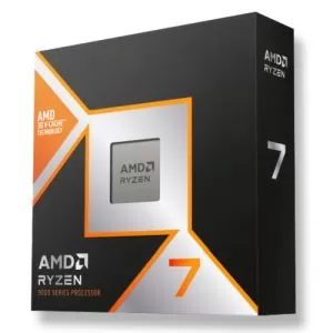 AMD – AMD Ryzen 7 9800X3D CPU, AM5, 4.7GHz (5.2 Turbo), 8-Core, 120W, 104MB Cache, 4nm, 9th Gen, Radeon Graphics, NO HEATSINK/FAN