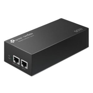 TP-LINK – TP-LINK (POE380S) Omada 90W 10G PoE++ Injector, 2x 10Gbps Ports, Up to 90W, Wall-Mounting/Desktop