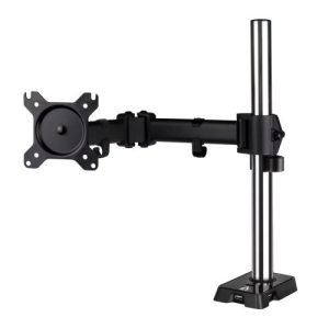 ARCTIC – Arctic Z1 Gen 3 Single Monitor Arm with 4-Port USB 2.0 Hub, up to 43″ Monitors / 49″ Ultrawide, 180° Swivel, 360° Rotation