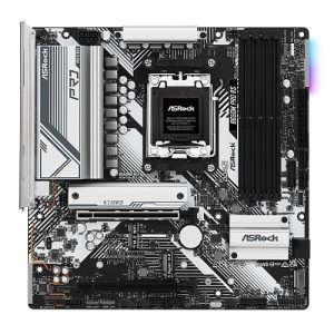 ASROCK – Asrock B650M PRO RS, AMD B650, AM5, Micro ATX, 4 DDR5, HDMI, DP, 2.5G LAN, PCIe4, RGB, 3x M.2