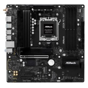 ASROCK – Asrock B850M PRO-A WIFI, AMD B850, AM5, Micro ATX, 4 DDR5, HDMI, DP, Wi-Fi 6E, 2.5G LAN, 3x M.2