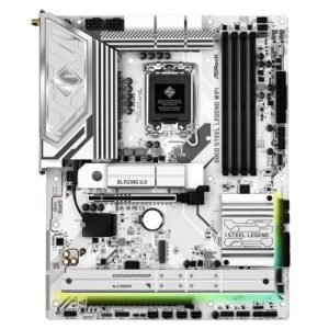 ASROCK – Asrock B860 STEEL LEGEND WIFI, Intel B860, 1851, ATX, 4 DDR5, HDMI, DP, TB4, Wi-Fi 6E, 2.5G LAN, RGB, 4x M.2