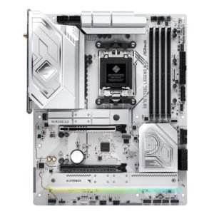 ASROCK – Asrock X870 STEEL LEGEND WIFI, AMD X870, AM5, ATX, 4 DDR5, HDMI, 2 USB4, Wi-Fi 7, 2.5G LAN, RGB, 3x M.2