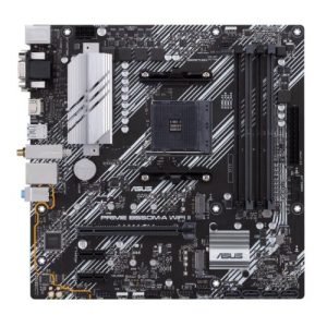 ASUS – Asus PRIME B550M-A WIFI II, AMD B550, AM4, Micro ATX, 4 DDR4, VGA, DVI, HDMI, Wi-Fi, PCIe4, 2x M.2