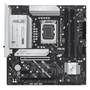 ASUS – Asus PRIME B860M-A WIFI, Intel B860, 1851, Micro ATX, 4 DDR5, HDMI, 2 DP, Wi-Fi 6E, 2.5G LAN, 2x M.2