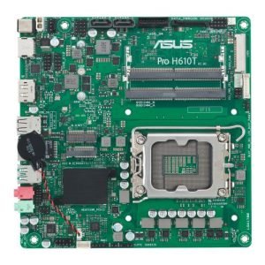 ASUS – Asus PRO H610T-CSM – Corporate Stable Model, Intel H610, 1700, Thin Mini ITX, 2 DDR5 SO-DIMM, HDMI, DP, LVDS, 19v DC in, 1x M.2