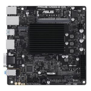 ASUS – Asus PRIME N100I-D D4-CSM, Integrated Intel Quad-Core N100, Mini ITX, 1 DDR4 SODIMM, VGA, HDMI, DP, LPT, COM Port, 1x M.2, Fanless