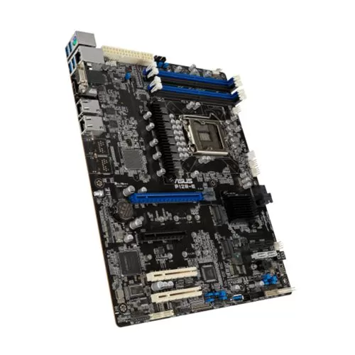 ASUS - Asus P12R-E Server MB, Intel C252, 1200 for Xeon E-2300, ATX, 4 DDR4, Dual GB LAN, Mgmt LAN, 2x M.2