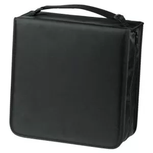 HAMA - Hama CD/DVD/Blu-Ray Disc Wallet, Up to 34 Discs, Cleaning Cloth, Black