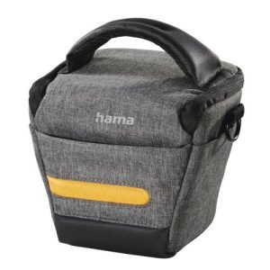 HAMA – Hama Terra 100 Colt Camera Case, Belt Loop, Shoulder Strap, Grey, 13.5 x 9.5 x 12 cm Compartment