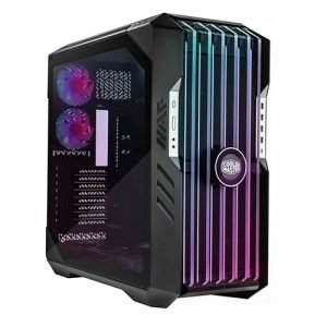 COOLER MASTER – Cooler Master HAF 700 EVO Gaming Case w/ Glass Side, E-ATX, Multi Chamber, 5x ARGB Fans, ARGB Fan Hub, Front LCD Display, USB-C, Black