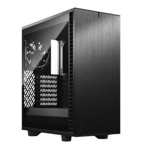 FRACTAL – Fractal Design Define 7 Compact (Light TG) Gaming Case w/ Light Tint Glass Window, ATX, 2 Fans, Sound Dampening, Ventilated PSU Shroud, USB-C