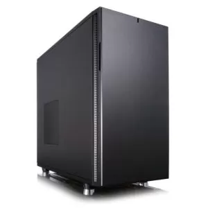 FRACTAL – Fractal Design Define R5 (Black Solid) Silent Gaming Case, ATX, 2 Fans, Fan Controller, Configurable Front Door, Ultra Silent Design