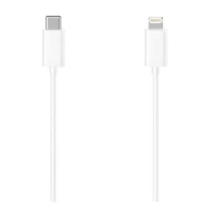 HAMA – Hama Charging/Data USB-C to Lightning Cable, 480Mbps, 1.5 Metre, White, MFI Certified