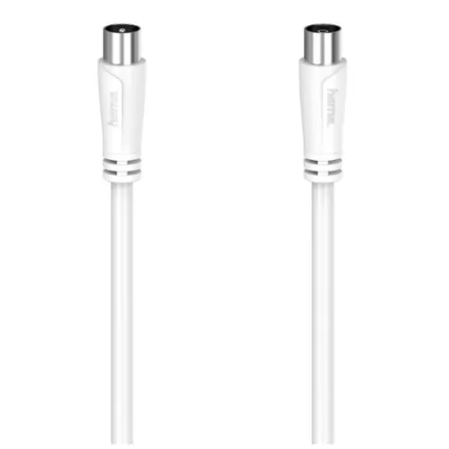 HAMA - Hama Antenna Cable, Coax Male to Coax Female, 90dB, 15 Metre, White