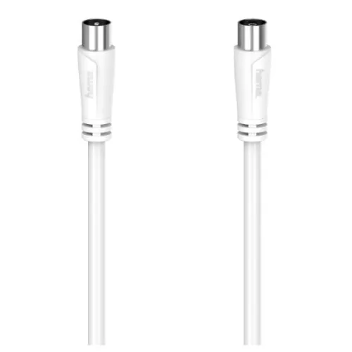HAMA - Hama Antenna Cable, Coax Male to Coax Female, 90dB, 20 Metre, White