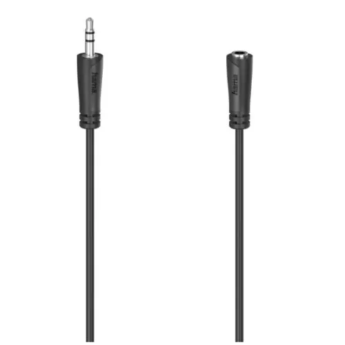 HAMA - Hama 3.5mm Jack Stereo Cable, Male to Female, 5 Metre
