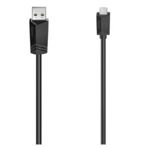 HAMA – Hama USB-A to Micro USB Cable, USB 2.0, 1.5 Metre, Black