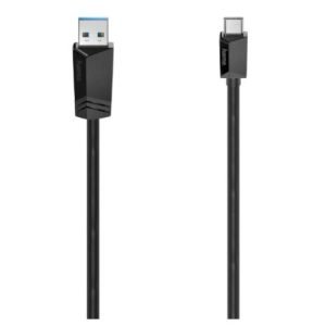 HAMA – Hama USB-A to USB-C Cable, USB 3.2 Gen1, 1.5 Metre, Black