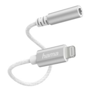 HAMA – Hama Lightning Male to 3.5mm Jack Female Cable, Ultra-Thin & Flexible Cable, MFI Certified