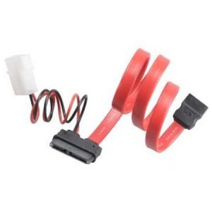 AKASA – Akasa SATA Cable For Slimline Opticals, SATA+Molex to Mini SATA Power & Data, 40cm