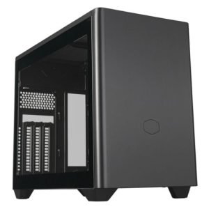 COOLER MASTER – Cooler Master MasterBox NR200P V2 Case w/ Glass or Mesh Side, Mini ITX, Requires SFX/SFX-L PSU, 1x Fan, USB-C, 356mm GPU & 280mm Radiator Support, Black