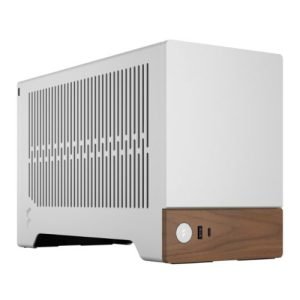 FRACTAL – Fractal Design Terra Silver SFF PC Case, Mini ITX, Walnut Front, Anodized Aluminium Exterior, 322mm GPU Support, Requires SFX/SFX-L PSU, USB-C