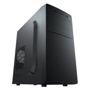 VIDA – Vida Business Black Office Case, Micro ATX, 8cm Fan, High Airflow Side