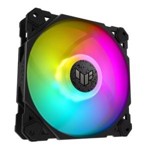 ASUS – Asus TUF Gaming TF120 ARGB 12cm PWM Case Fan, Fluid Dynamic Bearing, Double-layer LED Array, Up to 1900 RPM