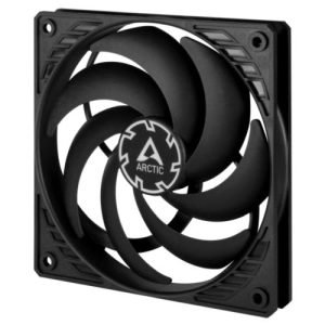 ARCTIC – Arctic P12 Slim 12cm Pressure Optimised PWM PST Case Fan w/ Cable Splitter, Black, Fluid Dynamic, 200-2100 RPM