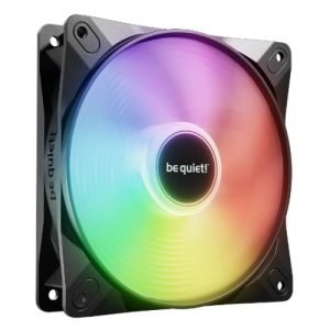 BEQUIET – Be Quiet! (BL120) Light Wings LX 12cm PWM ARGB Case Fan, Rifle Bearing, Impeller w/ 16 LEDs, Daisy-Chain, Up to 1600 RPM, Black