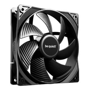 BEQUIET – Be Quiet! BL104 Pure Wings 3 12cm Case Fan, Rifle Bearing, Black, 1600 RPM, Ultra Quiet