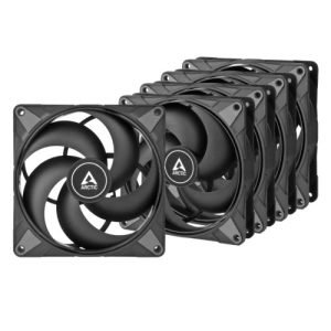 ARCTIC – Arctic P14 Max High-Speed 14cm PWM Case Fans (5 Pack), Fluid Dynamic Bearing, 400-2800 RPM, Black, Value Pack