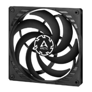 ARCTIC – Arctic P14 14cm Pressure Optimised Slim PWM PST Fan w/ Cable Splitter, Black, Fluid Dynamic, 120-1800 RPM