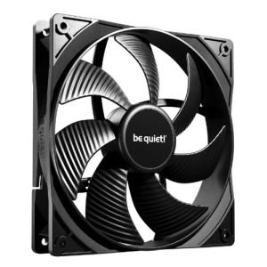 BEQUIET – Be Quiet! BL107 Pure Wings 3 14cm Case Fan, Rifle Bearing, Black, 1200 RPM, Ultra Quiet