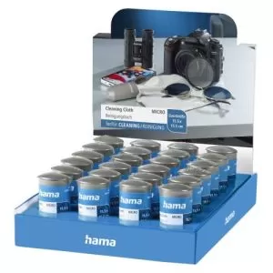 HAMA - Hama Microfibre Cleaning Cloths x24 Multipack, Display Case