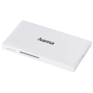 HAMA – Hama External USB 3.0 Multi-Card Reader, SD/microSD/CF/MS, White, USB Powered