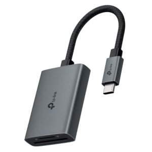 TP-LINK – TP-LINK External USB 3.0 Type-C Card Reader, SD/microSD, UHS-I, Aluminium, USB Powered