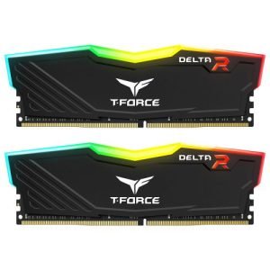 TEAM – Team T-Force Delta RGB 16GB Kit (2 x 8GB), DDR4, 3200MHz (PC4-25600), CL16, XMP 2.0, DIMM Memory, Black