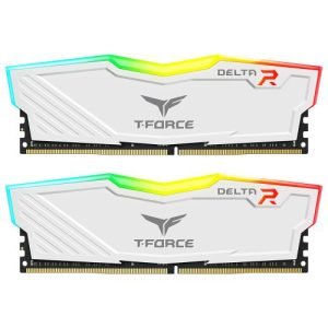 TEAM – Team T-Force Delta RGB 32GB Kit (2 x 16GB), DDR4, 3600MHz (PC4-28800), CL18, XMP 2.0, DIMM Memory, White