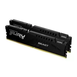 KINGSTON – Kingston Fury Beast 32GB Kit (2 x 16GB), DDR5, 5200MHz (PC5-38400), CL40, 1.25V, ECC, XMP 3.0, PMIC, DIMM Memory