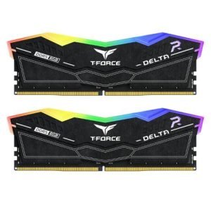 TEAM – Team T-Force Delta RGB 32GB Kit (2 x 16GB), DDR5, 6000MHz (PC5-48000), CL30, ECC, XMP 3.0, PMIC, DIMM Memory, Black