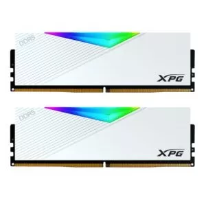 ADATA – ADATA XPG Lancer RGB 32GB Kit (2 x 16GB), DDR5, 6400MHz, CL32, 1.4V, ECC, AMD EXPO & Intel XMP 3.0, PMIC, DIMM Memory, White