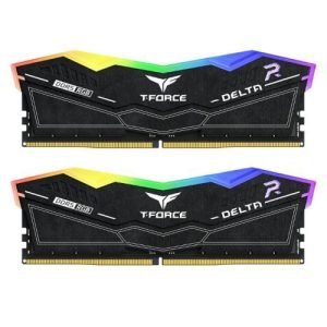 TEAM – Team T-Force Delta RGB 32GB Kit (2 x 16GB), DDR5, 8000MHz (PC5-6400), CL38, ECC, XMP 3.0, PMIC, DIMM Memory, Black