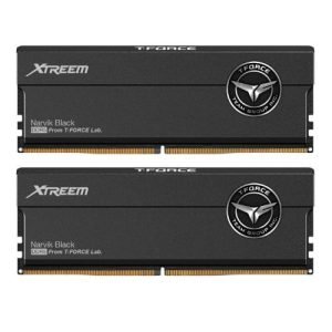 TEAM – Team T-Force Xtreem 48GB Kit (2 x 24GB), DDR5, 8000MHz (PC5-64000), CL38, ECC, AMD EXPO & Intel XMP 3.0, PMIC, DIMM Memory, Black