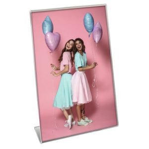 HAMA – Hama Portrait Picture Frame, Acrylic, 10 x 15 cm Pictures, L-Shaped Stand