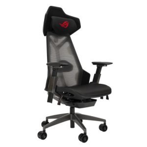 ASUS – Asus ROG Destrier Ergo Gaming Chair, Cyborg-Inspired Design, Versatile Seat Adjustments, Mobile Gaming Arm Support, Acoustic Panel