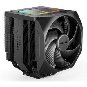 BEQUIET – Be Quiet! BK037 Dark Rock Elite Heatsink & Fan, Intel/AMD, 2 Silent Wings Fans, Speed Switch, ARGB Top Cover, 280W TDP